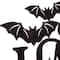 Glitzhome&#xAE; Black Metal Happy Halloween Wall Sign